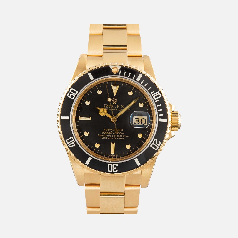 Rolex Submariner 16808 18K Yellow Gold 40mm Vintage
