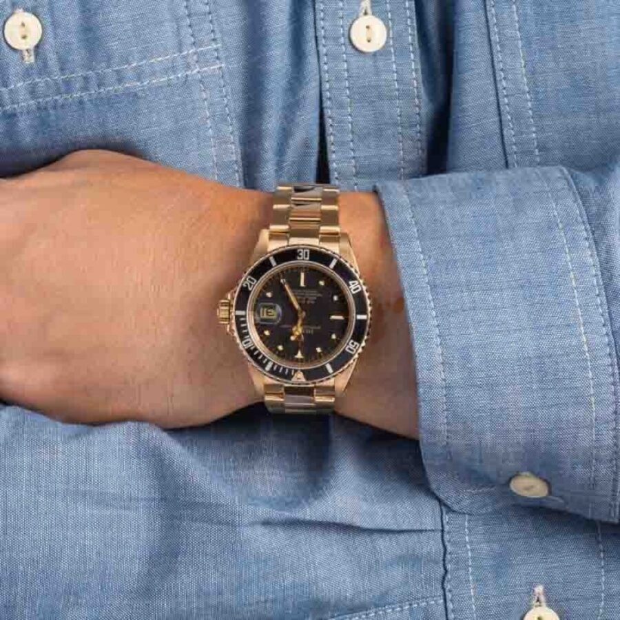 Rolex Submariner 16808 18K Yellow Gold 40mm Vintage