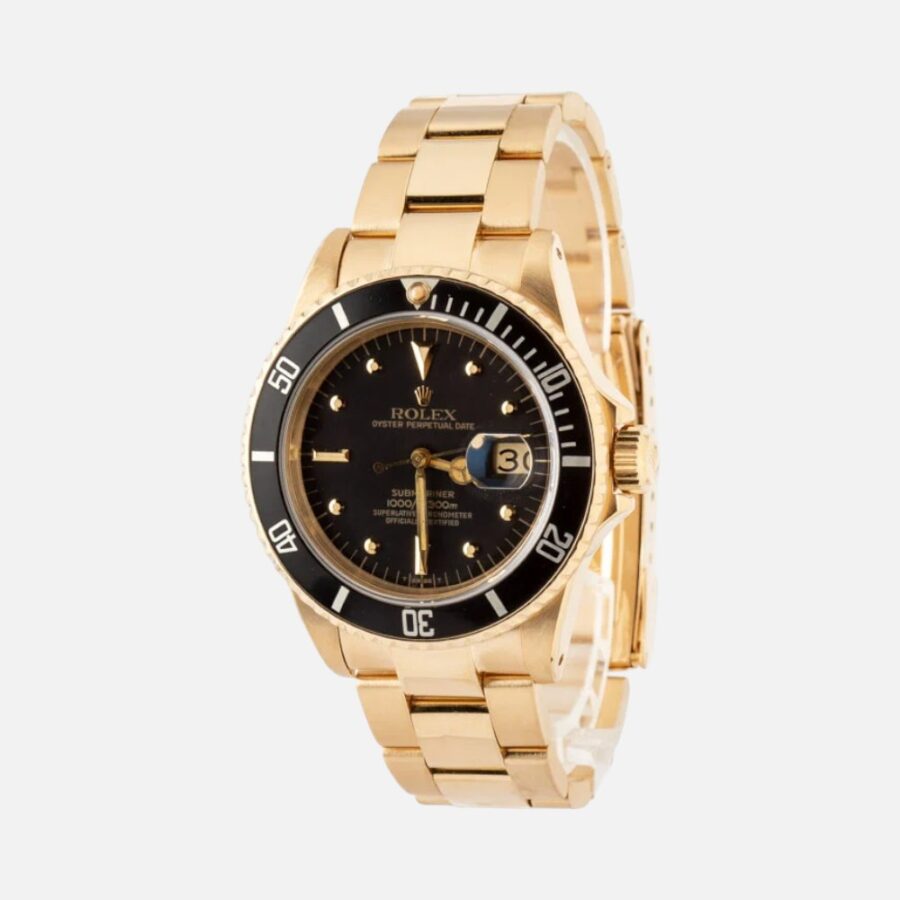 Rolex Submariner 16808 18K Yellow Gold 40mm Vintage