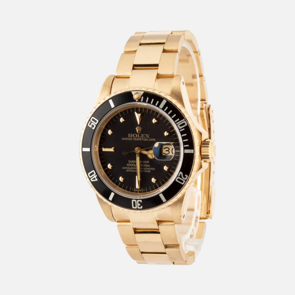 Rolex Submariner 16808 18K Yellow Gold 40mm Vintage