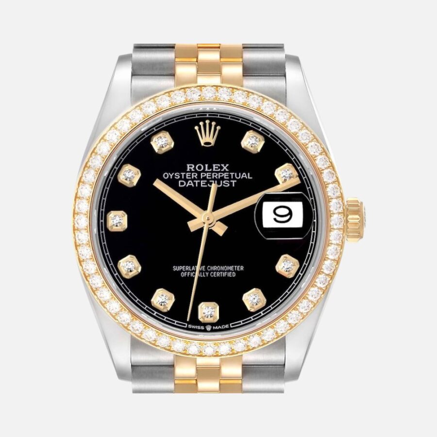 Rolex Datejust 126283 Two-Tone Steel & Yellow Gold Diamond Dial 36mm
