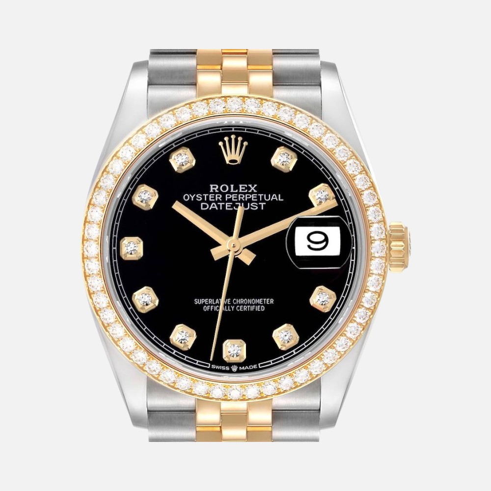 Rolex Datejust 126283 Two-Tone Steel & Yellow Gold Diamond Dial 36mm