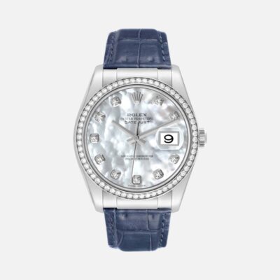 Rolex Datejust 116189 White Gold MOP Diamond Dial 36mm