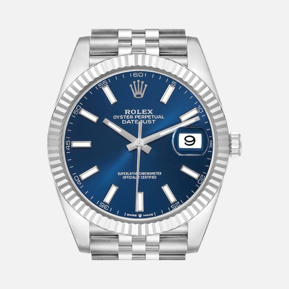 Rolex Datejust 41 126334 Steel  White Gold Blue Dial 41mm