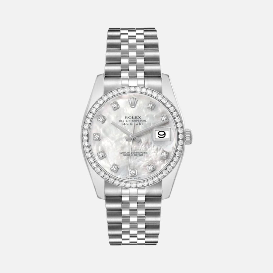 rolex-datejust-steel-white-gold (1) Rolex Datejust 116244 Steel & White Gold MOP Diamond Dial 36mm