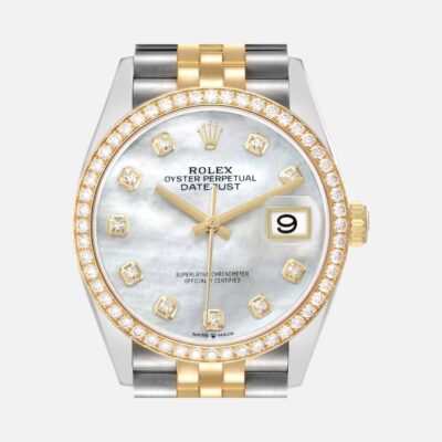 Rolex Datejust 126283 Two-Tone Steel & Yellow Gold MOP Diamond Dial 36mm
