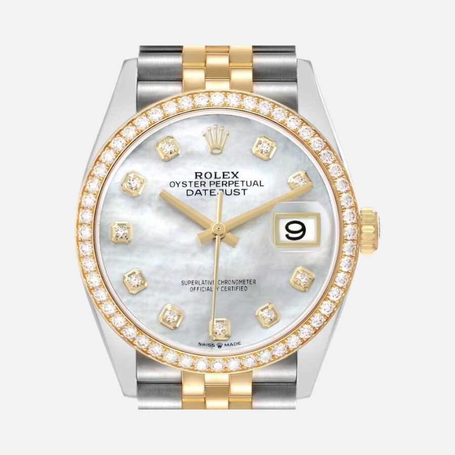 Rolex Datejust 126283 Two-Tone Steel & Yellow Gold MOP Diamond Dial 36mm