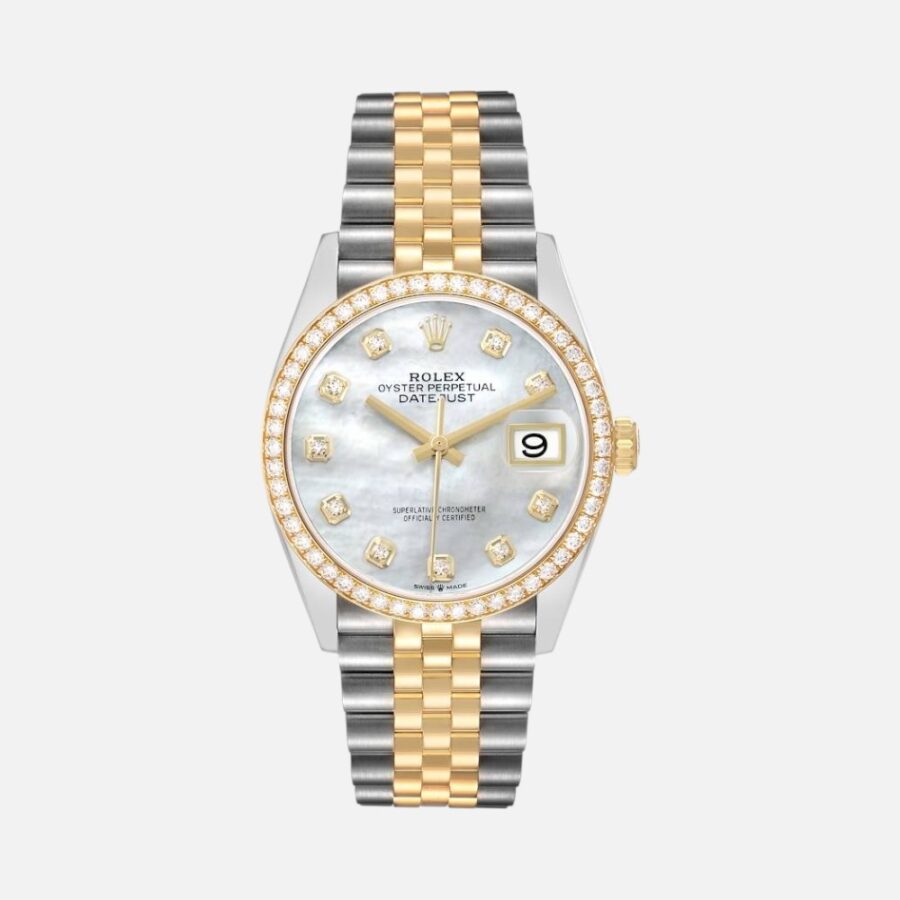 rolex-datejust-steel-yellow-gold (3) Rolex Datejust 126283 Two-Tone Steel & Yellow Gold MOP Diamond Dial 36mm