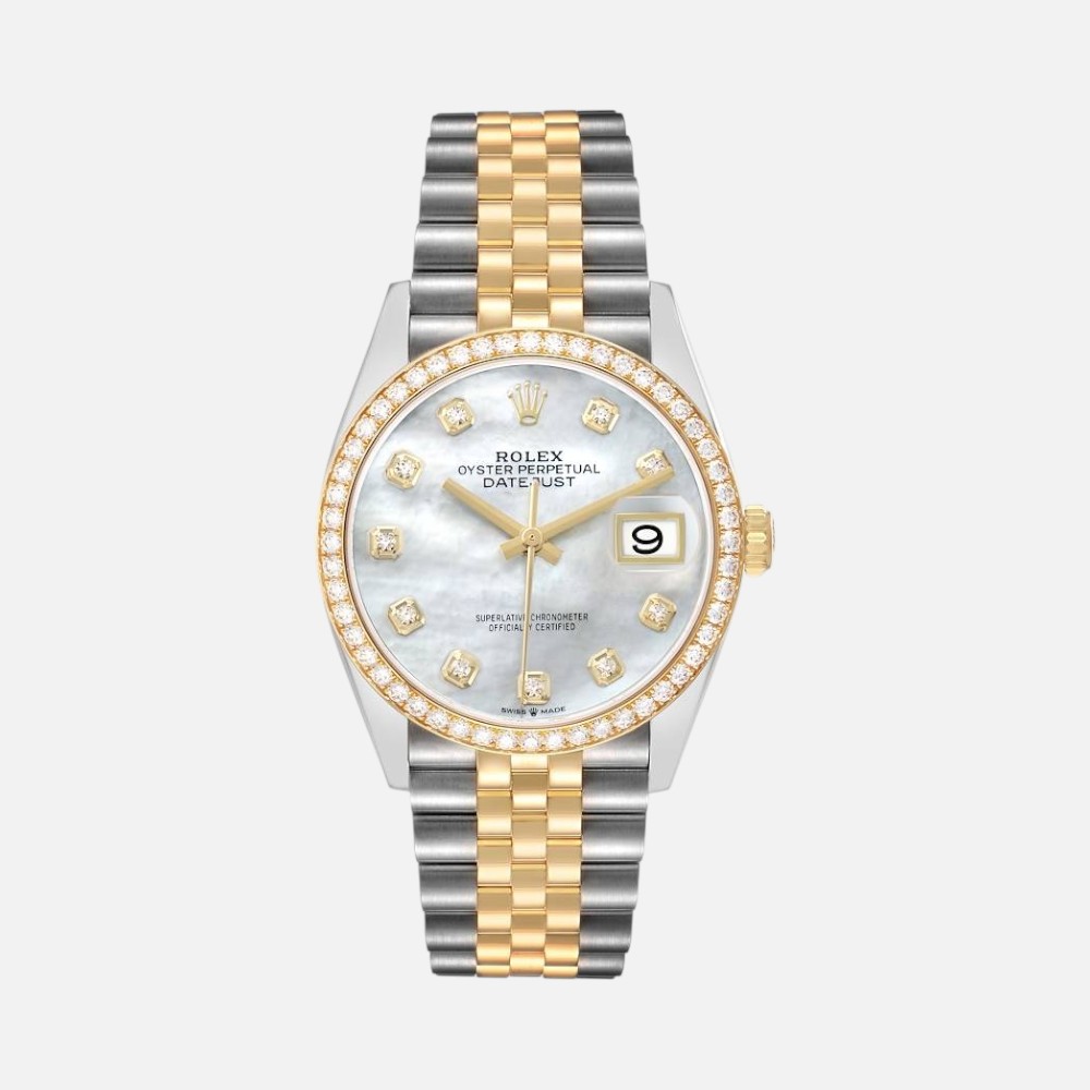 Rolex Datejust 126283 Two-Tone Steel & Yellow Gold MOP Diamond Dial 36mm