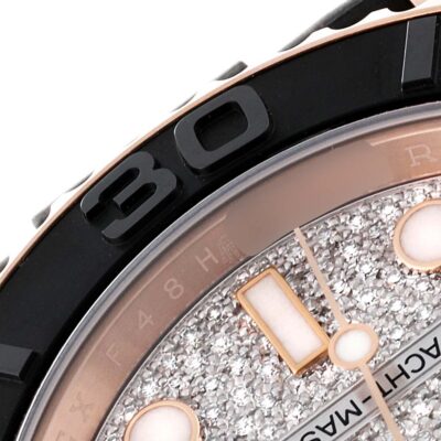 Rolex Yacht-Master 40 116655 Everose Gold Diamond Dial Oysterflex