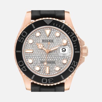 Rolex Yacht-Master 40 116655 Everose Gold Diamond Dial Oysterflex