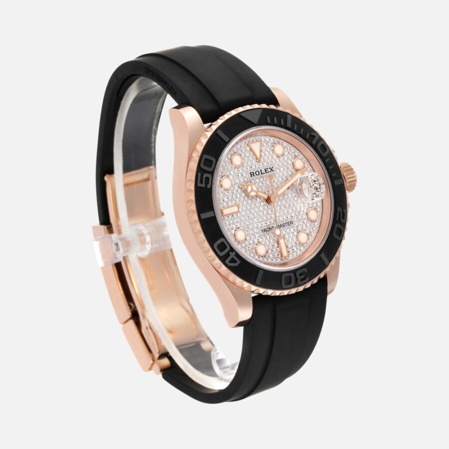 Rolex Yacht-Master 40 116655 Everose Gold Diamond Dial Oysterflex