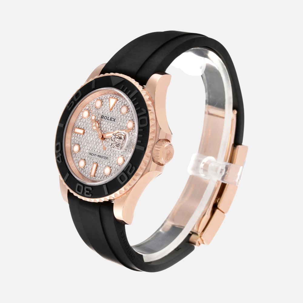 Rolex Yacht-Master 40 116655 Everose Gold Diamond Dial Oysterflex