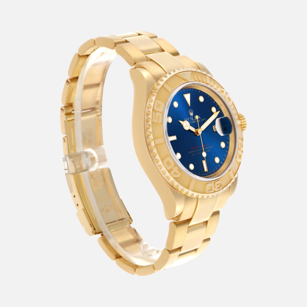 Rolex Yacht-Master 40 16628 Yellow Gold Blue Dial