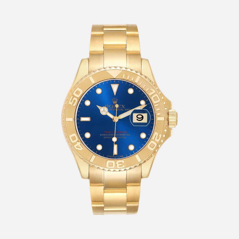 Rolex Yacht-Master 40 16628 Yellow Gold Blue Dial