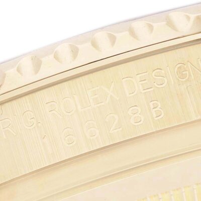 Rolex Yacht-Master 40 16628B Yellow Gold MOP Diamond Sapphire Dial
