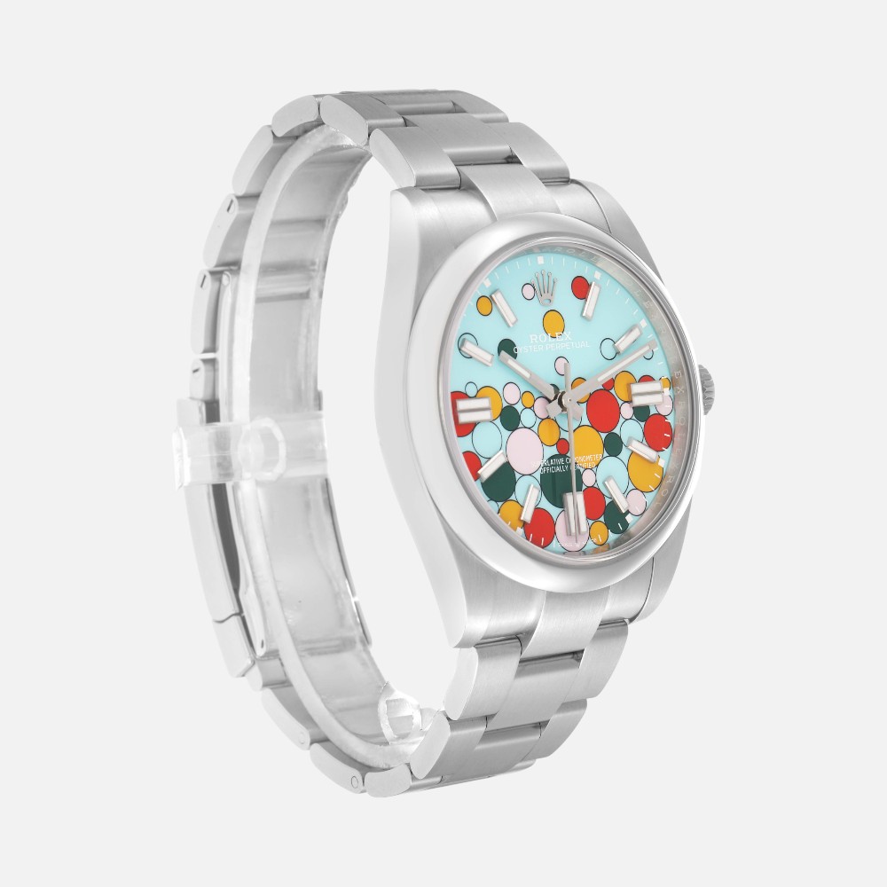 Rolex Oyster Perpetual 124300 Celebration Dial 41mm Steel