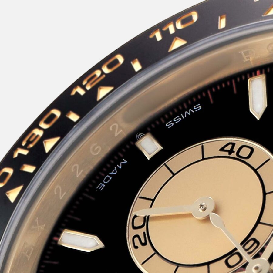 Rolex Daytona 126518 Yellow Gold Intense Black Dial Chronograph