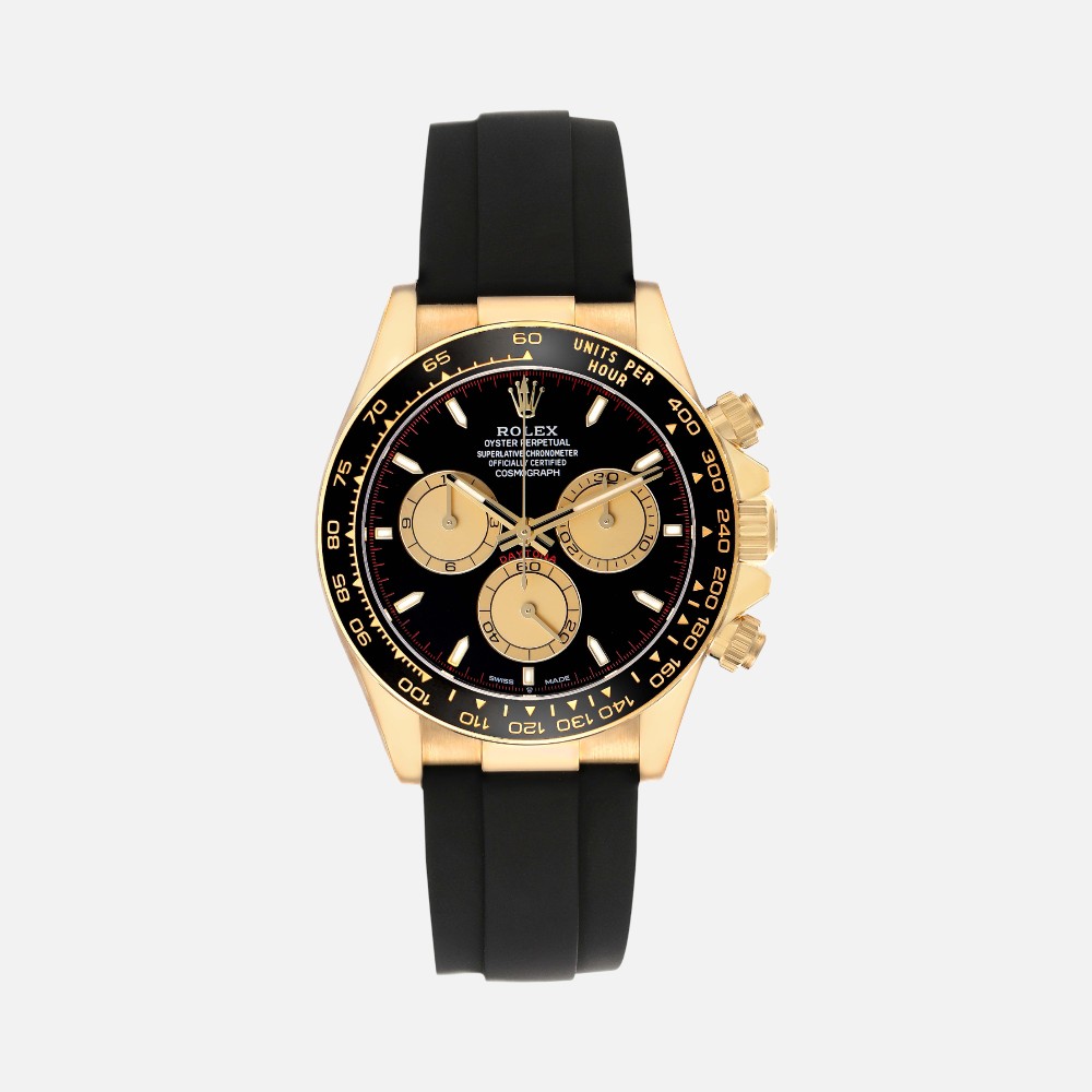 Rolex Daytona 126518 Yellow Gold Intense Black Dial Chronograph