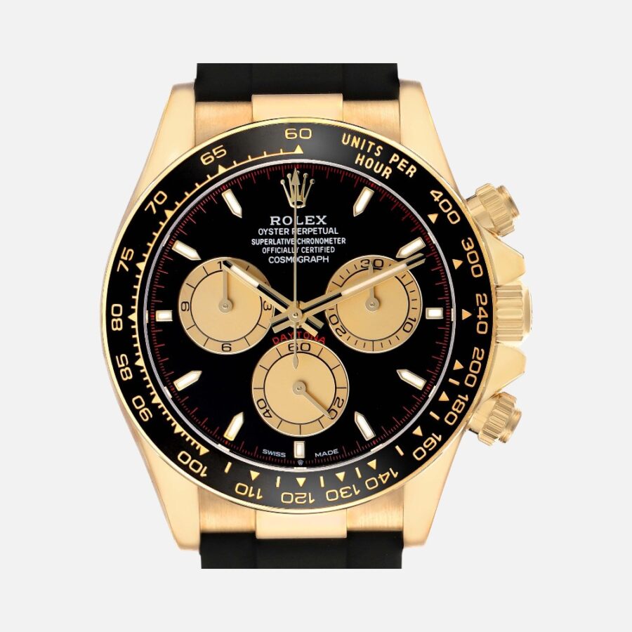 Rolex Daytona 126518 Yellow Gold Intense Black Dial Chronograph