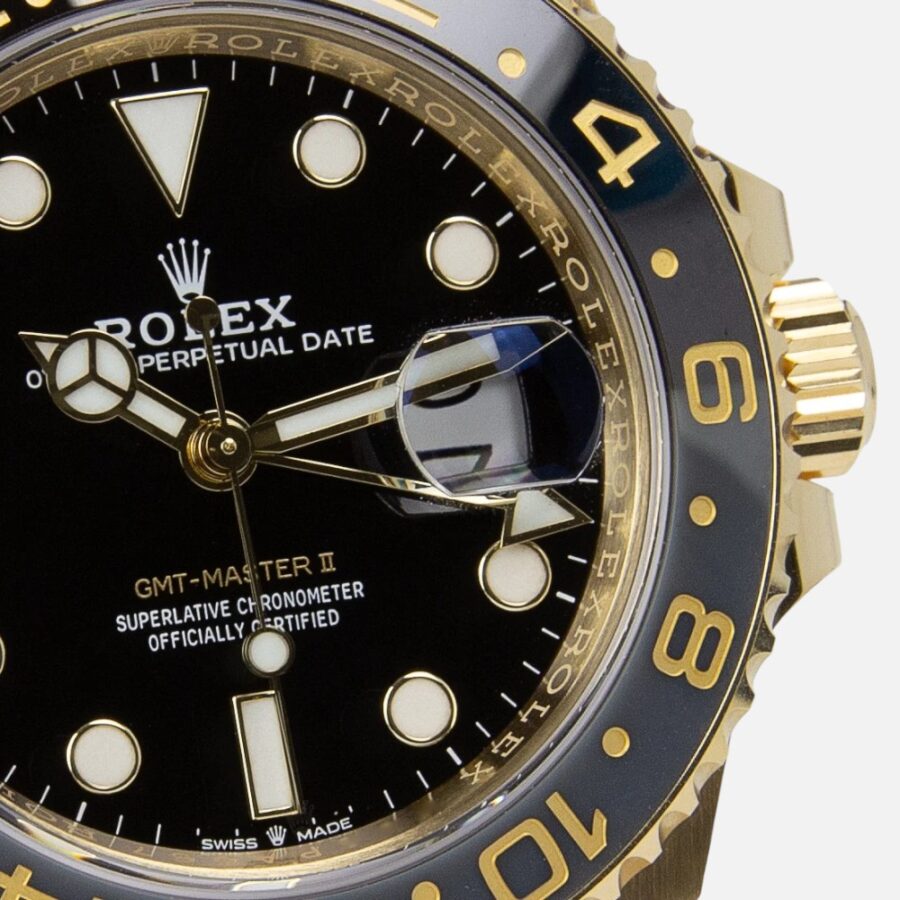 Rolex GMT-Master II 126718GRNR Yellow Gold Green Bezel 40mm