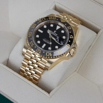 Rolex GMT-Master II 126718GRNR Yellow Gold Green Bezel 40mm