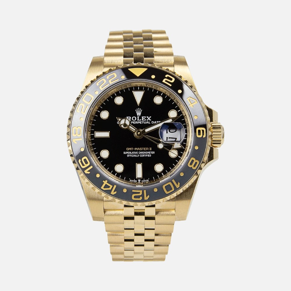 Rolex GMT-Master II 126718GRNR Yellow Gold Green Bezel 40mm