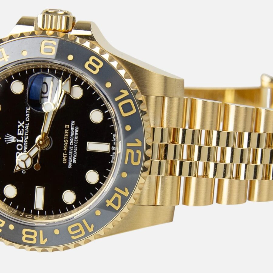 Rolex GMT-Master II 126718GRNR Yellow Gold Green Bezel 40mm