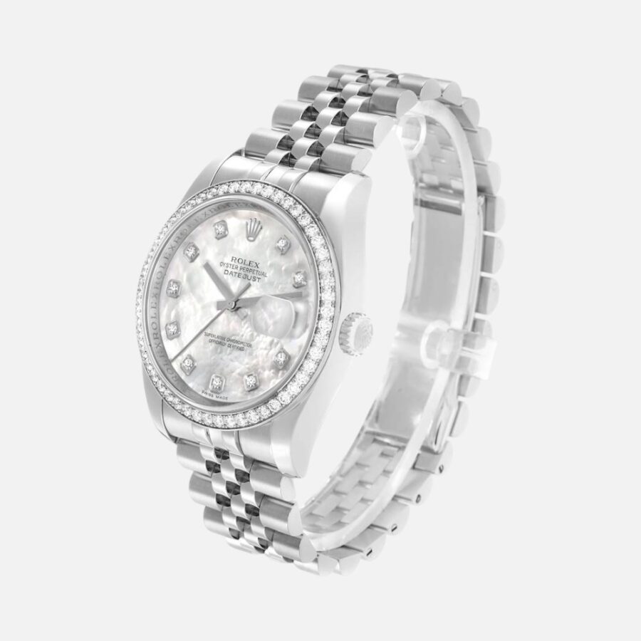 Rolex Datejust 116244 Steel & White Gold Mother-of-Pearl Diamond