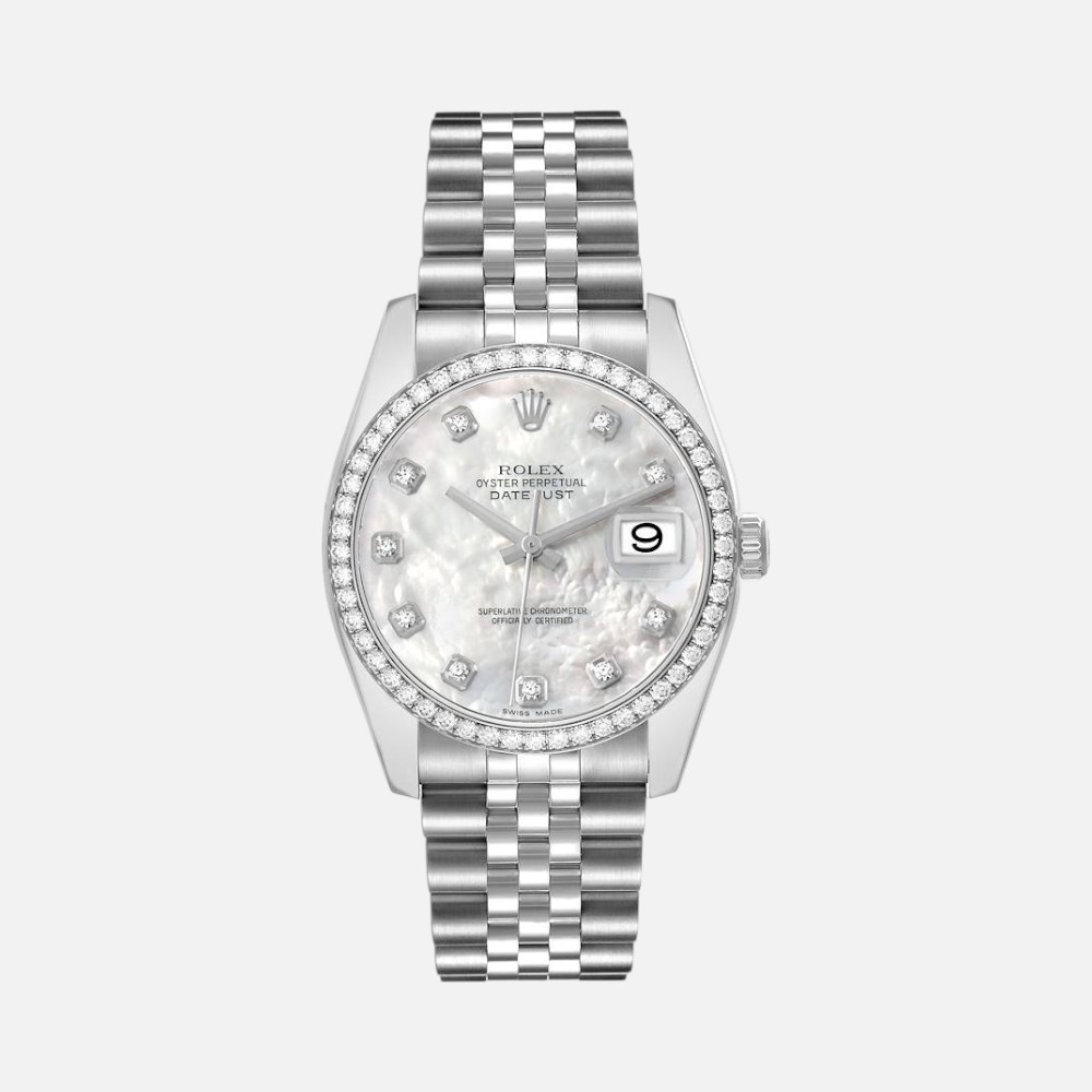 Rolex Datejust 116244 Steel & White Gold Mother-of-Pearl Diamond