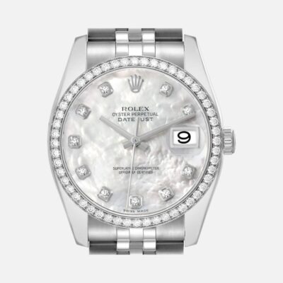 Rolex Datejust 116244 Steel & White Gold Mother-of-Pearl Diamond