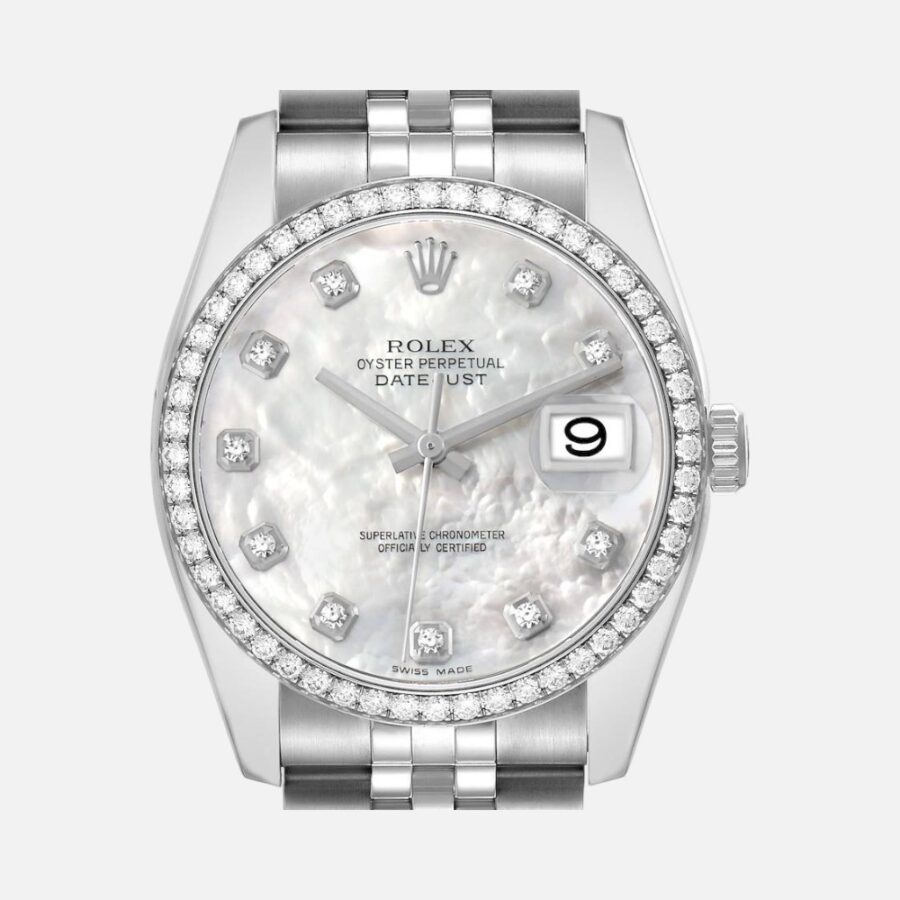 Rolex Datejust 116244 Steel & White Gold Mother-of-Pearl Diamond