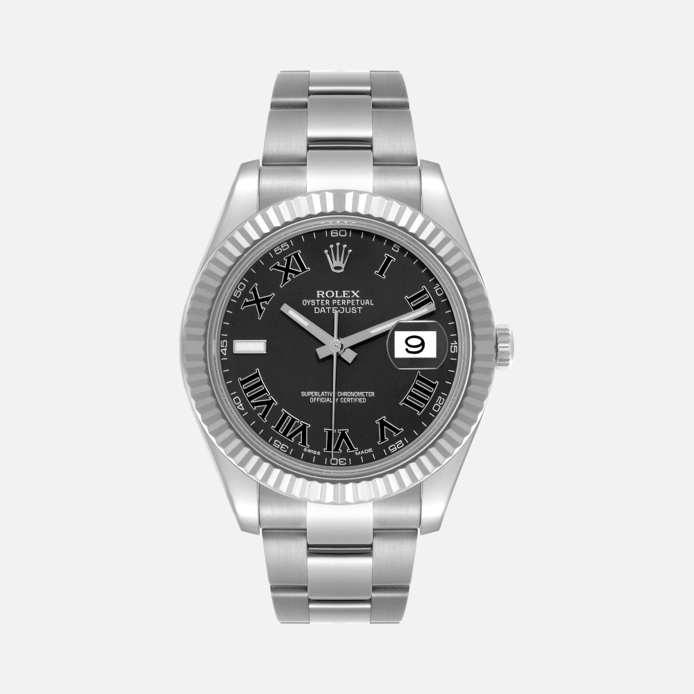 Rolex Datejust II 116334 Grey Dial Steel White Gold 41mm