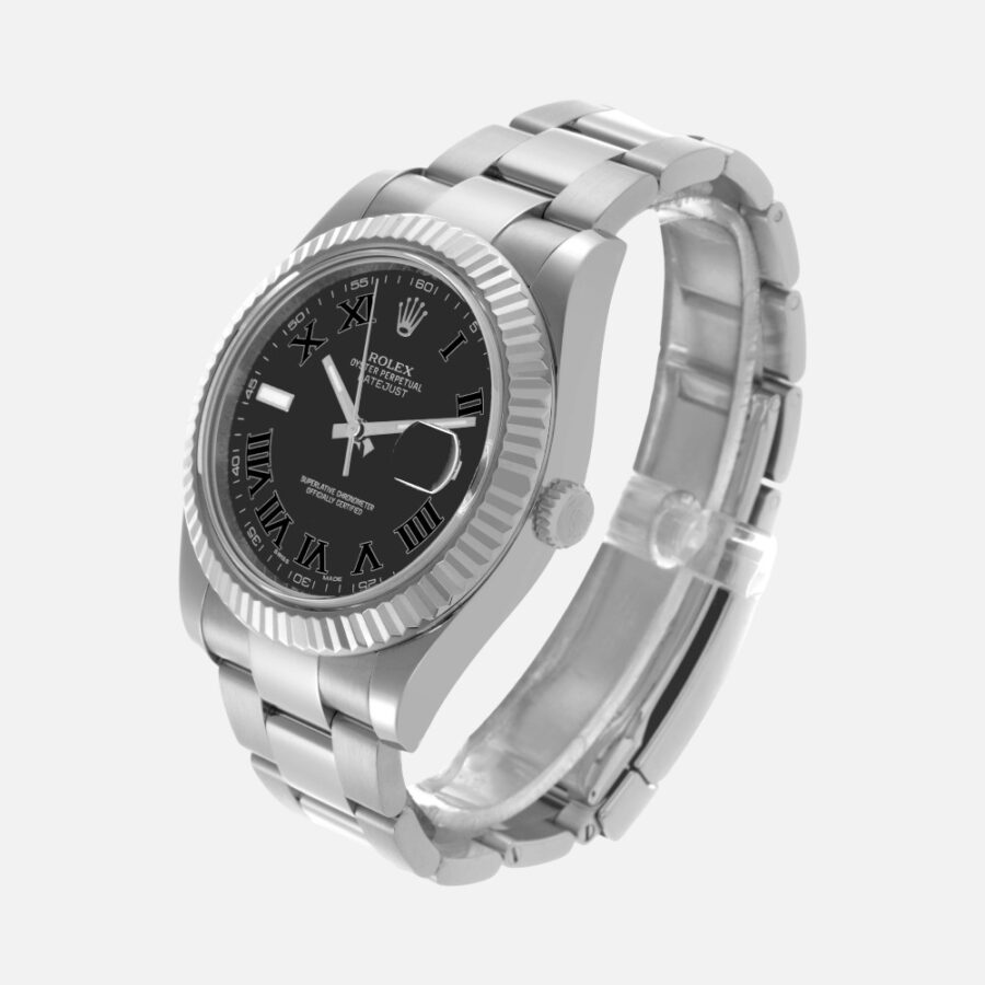 Rolex Datejust II 116334 Grey Dial Steel White Gold 41mm