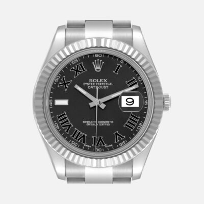 Rolex Datejust II 116334 Grey Dial Steel White Gold 41mm