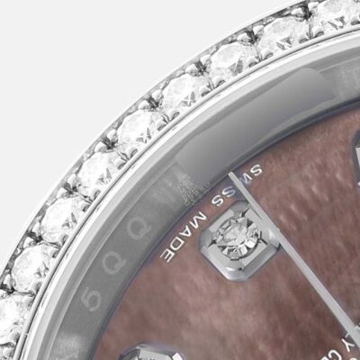 Rolex Datejust 116244 Diamond Mother of Pearl Dial Steel White Gold 36mm