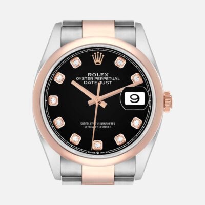 Rolex Datejust 36 126201 Diamond Dial Steel Everose Gold 36mm