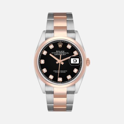 Rolex Datejust 36 126201 Diamond Dial Steel Everose Gold 36mm
