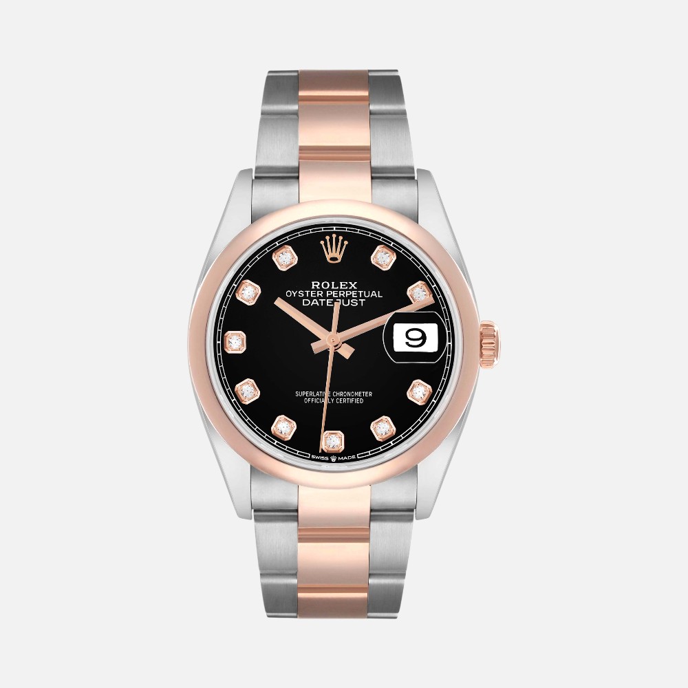Rolex Datejust 36 126201 Diamond Dial Steel Everose Gold 36mm