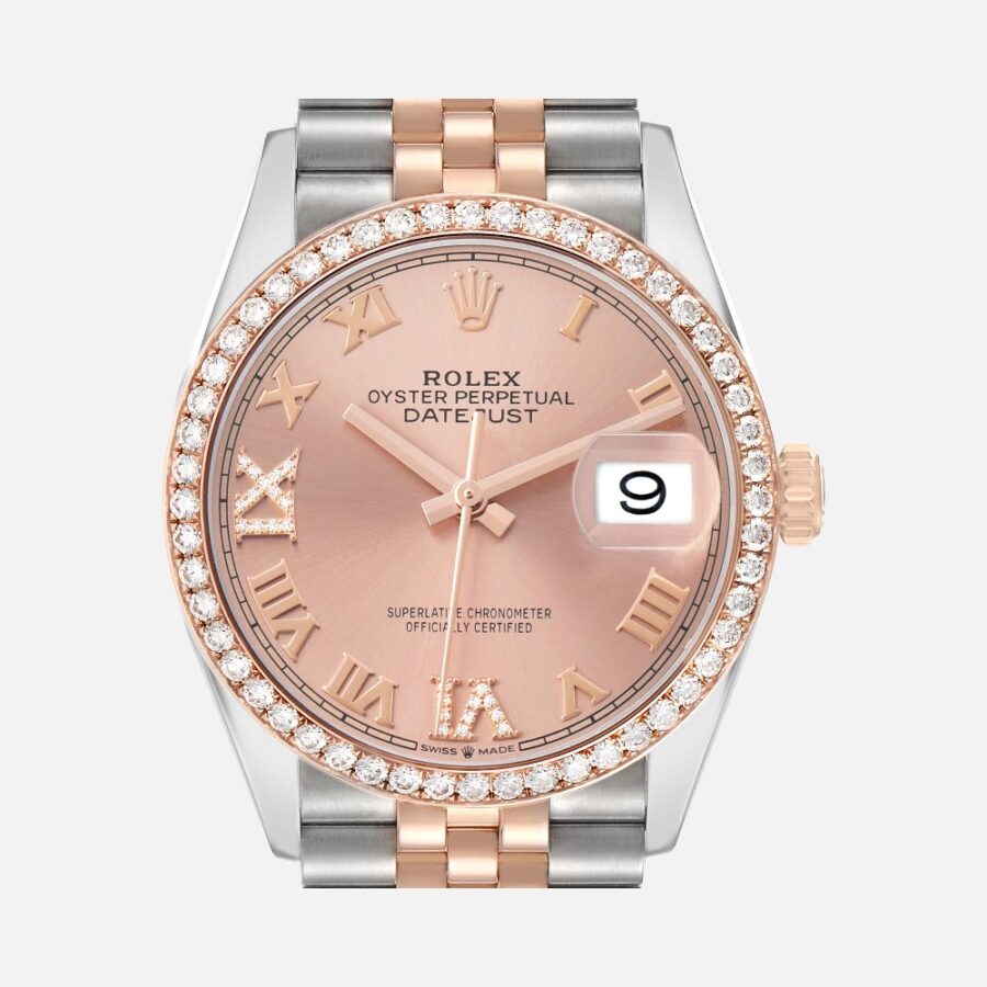 Rolex Datejust 36 126281 Diamond Dial Steel Everose Gold