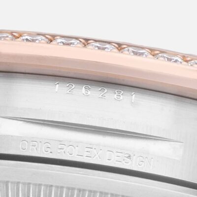Rolex Datejust 36 126281 Diamond Dial Steel Everose Gold