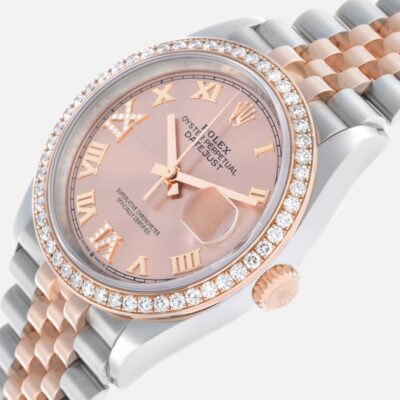 Rolex Datejust 36 126281 Diamond Dial Steel Everose Gold
