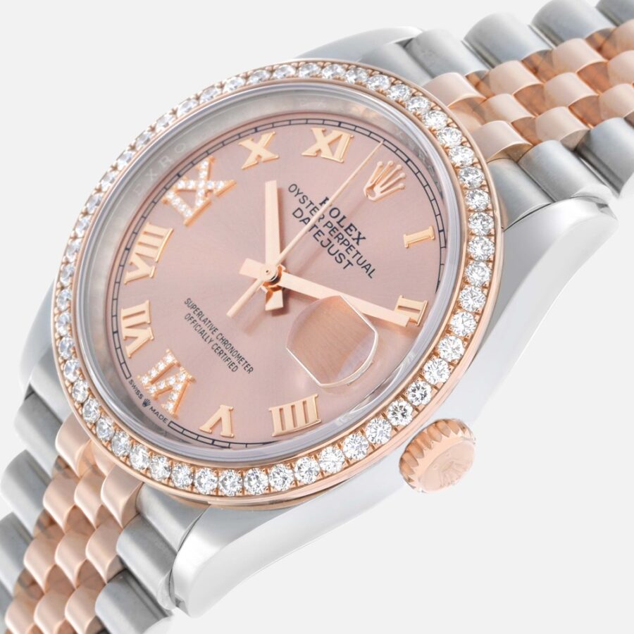 Rolex Datejust 36 126281 Diamond Dial Steel Everose Gold