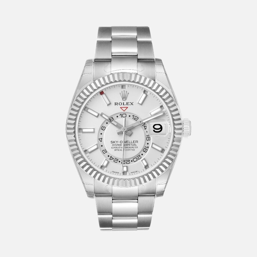 uiazgysbgnev (5) Rolex Sky-Dweller 336934 Steel White Gold Blue Dial 42mm