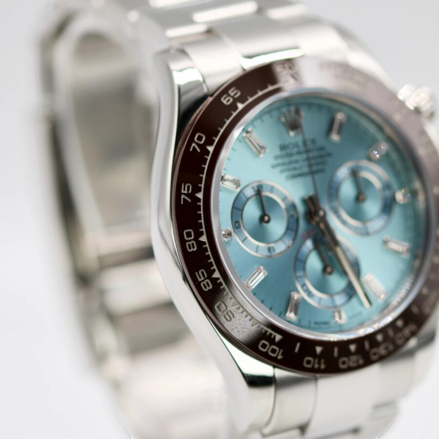 Rolex Daytona 116506 Ice Blue Diamond Dial Platinum Chronograph