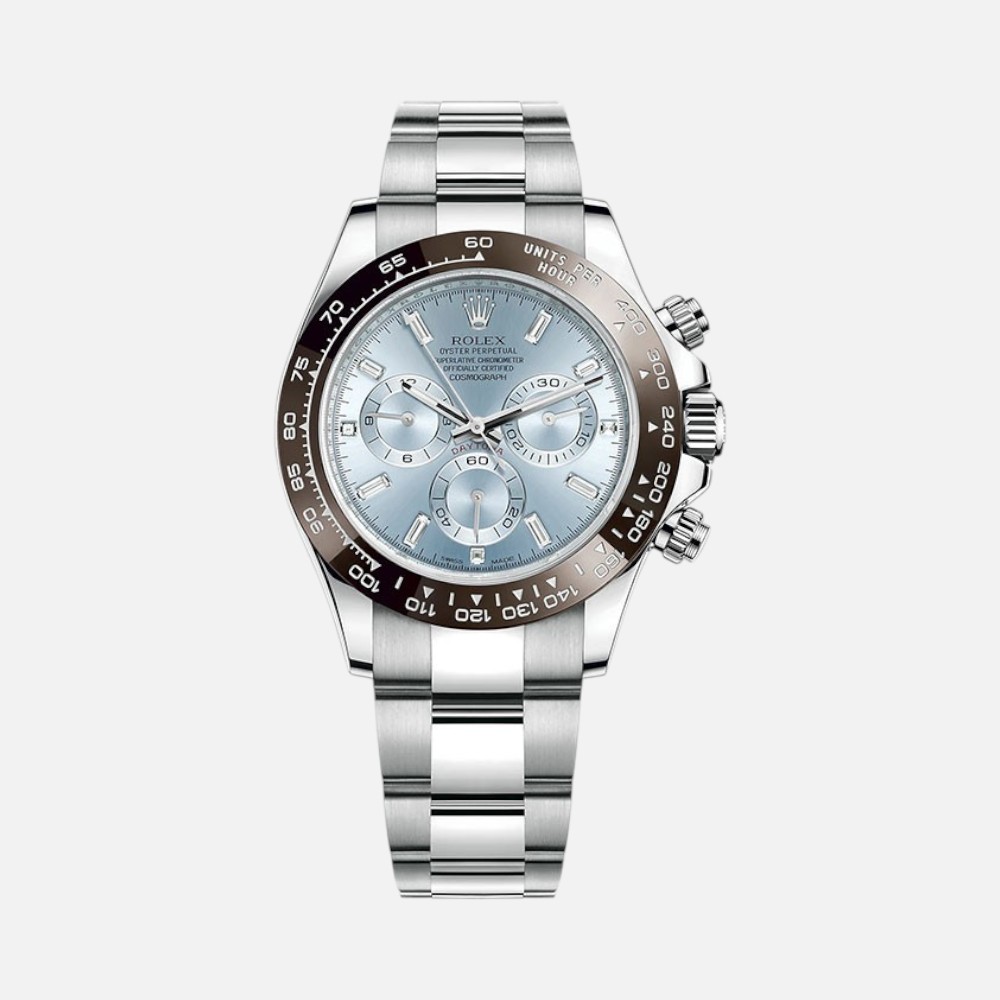Rolex Daytona 116506 Ice Blue Diamond Dial Platinum Chronograph
