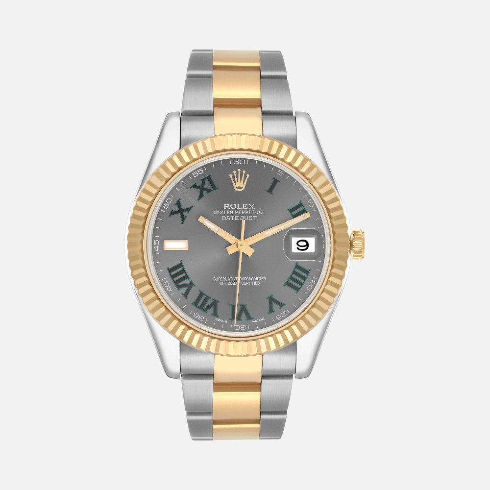 Rolex Datejust II 116333 Wimbledon Dial Steel Yellow Gold 41mm