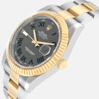 Rolex Datejust II 116333 Wimbledon Dial Steel Yellow Gold 41mm