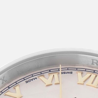 Rolex Datejust 116233 Steel Yellow Gold Ivory Pyramid Dial 36mm