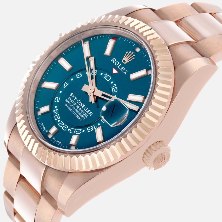 Rolex Sky-Dweller 336934 Steel White Gold Green Dial 42mm